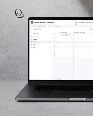 Customizable Social Media Content Calendar Airtable