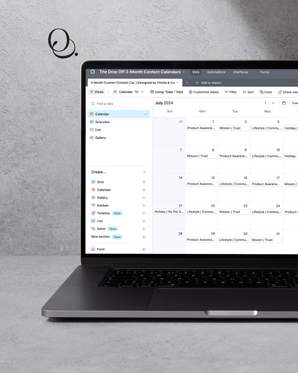 The Drop Off | White-label Content Calendars |